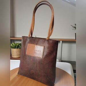 Etro Signature Paisley Patterned Small Tote Bag